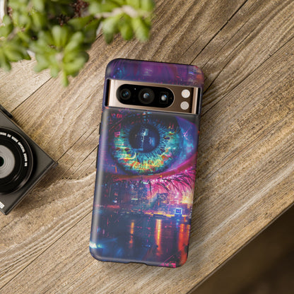 Eye of the Beholder Cyberpunk Art Phone Case