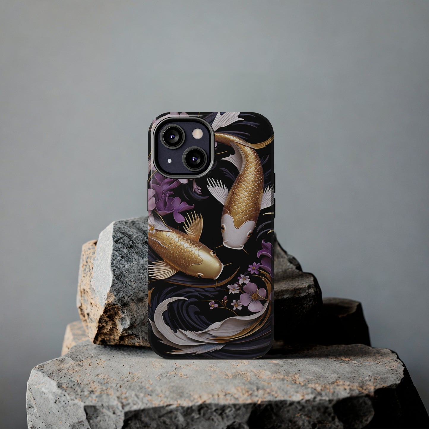 Graceful Flow: Koi Fish Inspired | Japanese Art Masterpiece iPhone Case