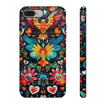 Floral Explosion Magic Hearts Phone Case for iPhone 15