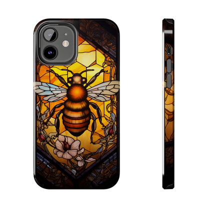 Stained glass Honey Bee iPhone Case | Embrace the Sweetness of Nature's Workers