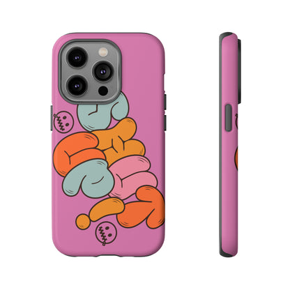 Shut Up Phone Case | Warm Retro Psychedelic Colors | For iPhone, Pixel, Samsung