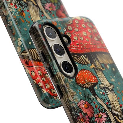 Trippy Magic Mushroom Retro Art Phone Case