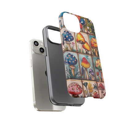 Trippy Magic Mushroom Tile  Abstract Art Phone Case