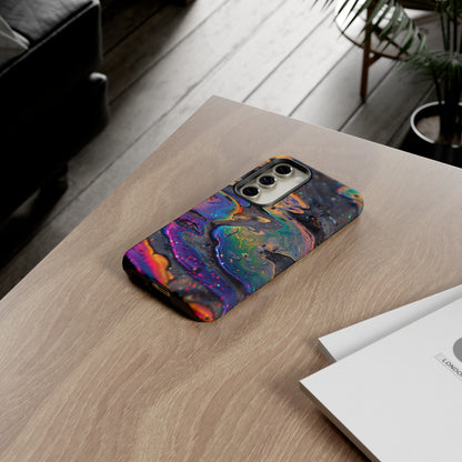 Opalescent Marbled Holographic Print Phone Case