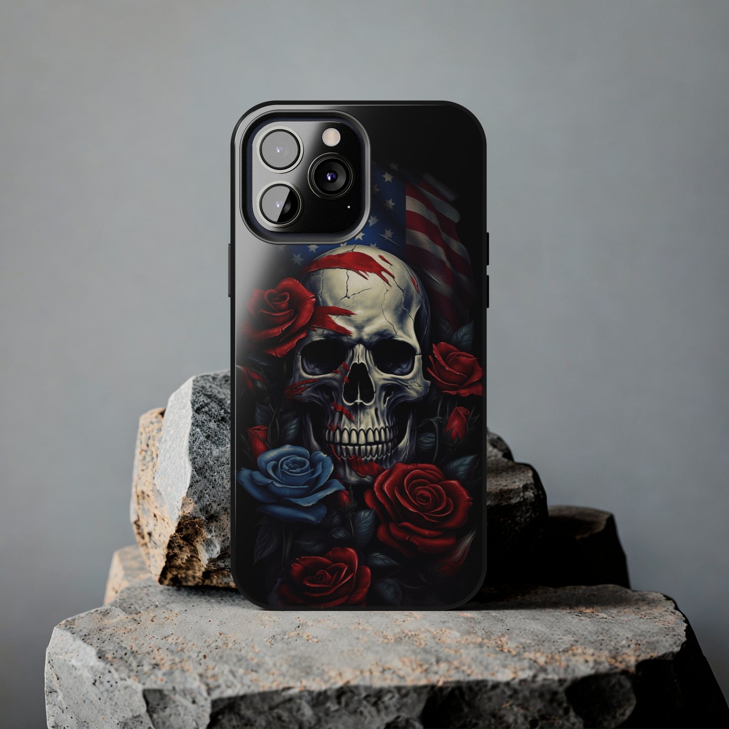 Skull USA Flag iPhone Case | Patriotic Edge with Stylish Protection