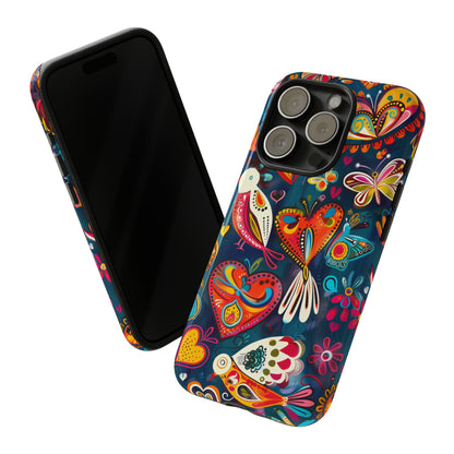 Bright Colorful Mexican Style Mural Painting Phone Case