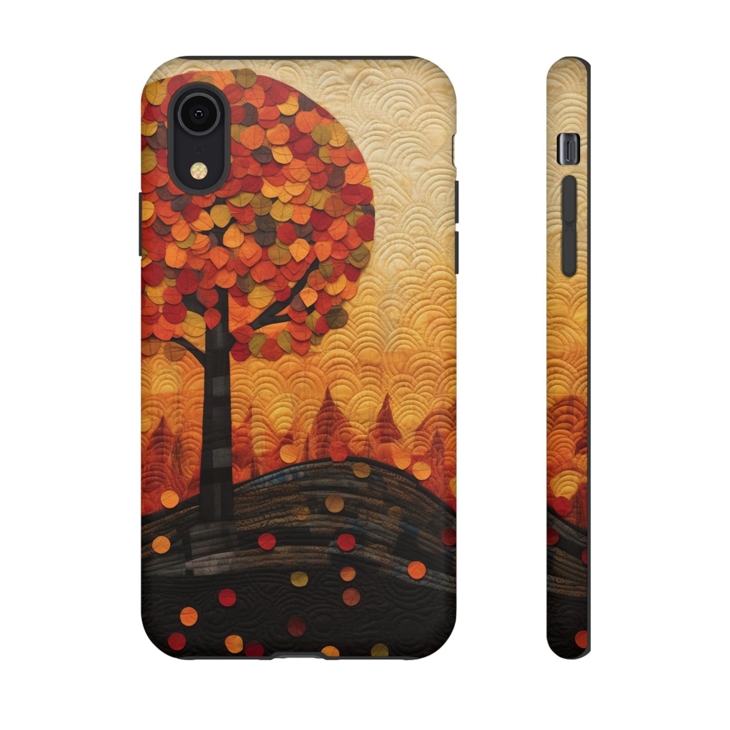 Autumn iPhone Case, Forest Embroidered Style Phone Case