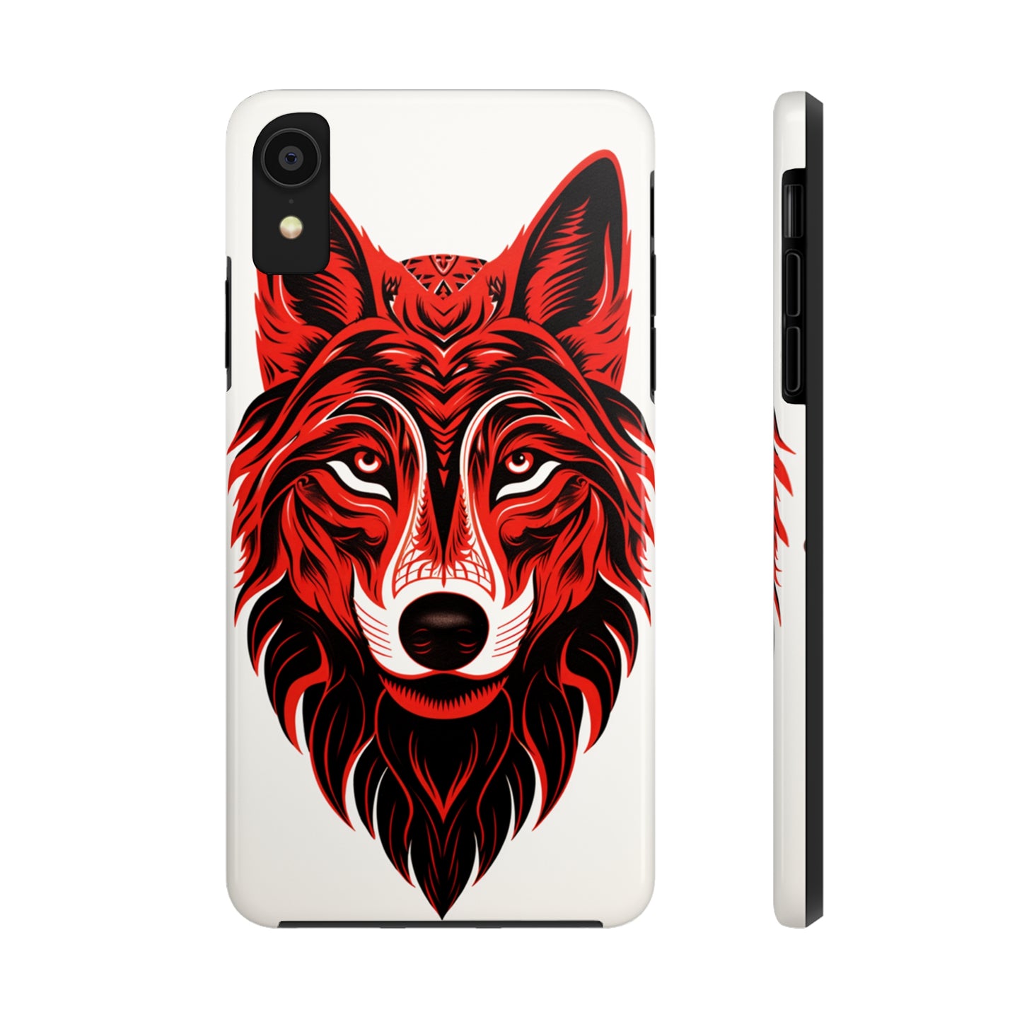 Mystic Echoes: Native American Tribal Wolf | Cultural Heritage iPhone Case