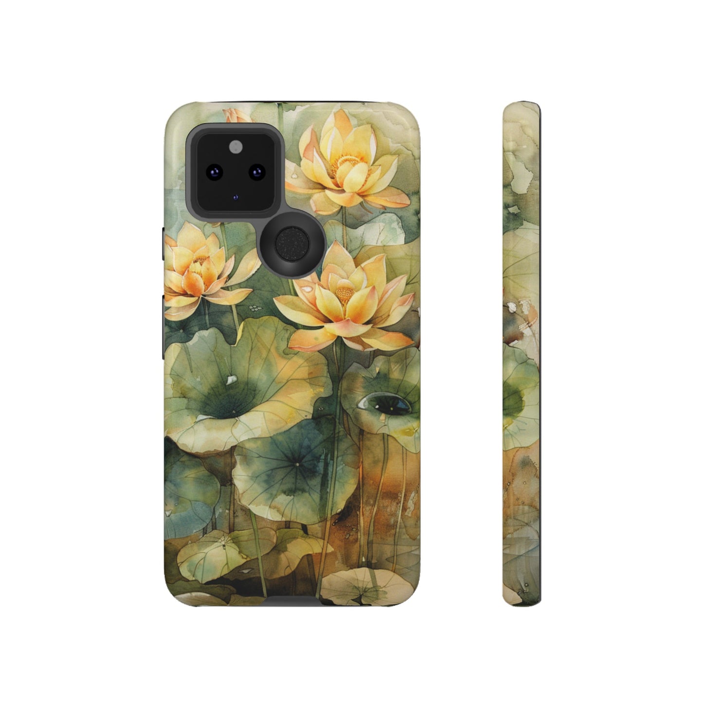 Zen Lotus Watercolor Painting iPhone 15 Case