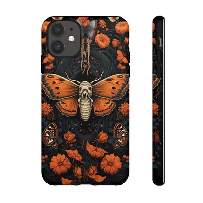 Eerie Elegance Halloween Goth Moth Phone Cover