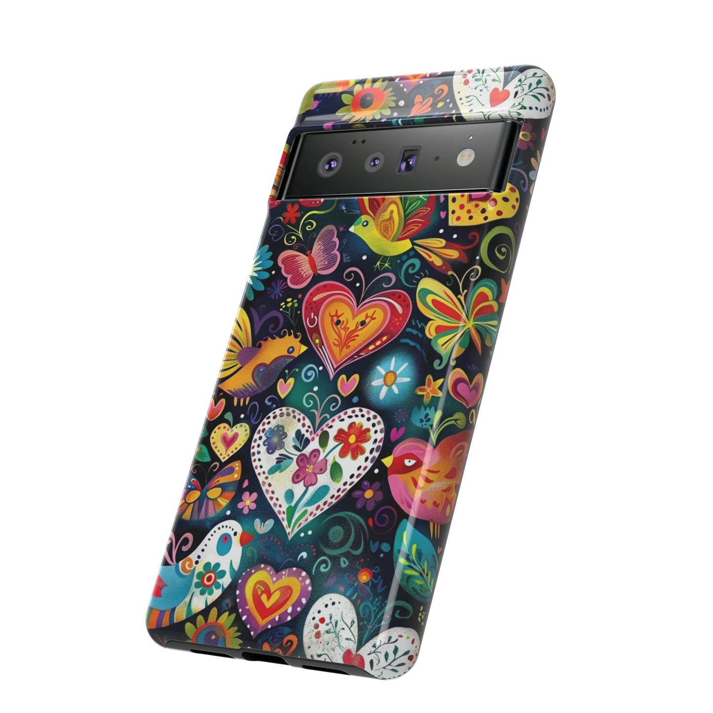 Floral Butterfly Magic Hearts Phone Case