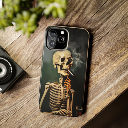 Smoking Skull iPhone Case | Edgy Style with a Mysterious Vibe for iPhone 11, 12, 13, 14, SE 2020 & Mor