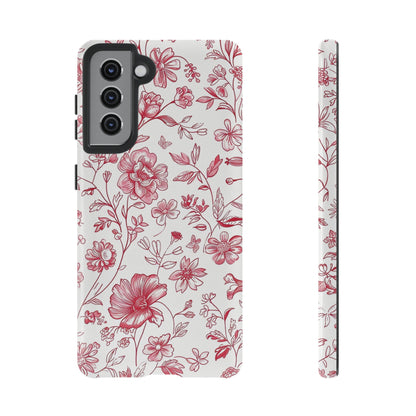 Pink Floral Wildflower Phone Case