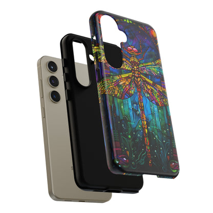 Art Deco Stained Glass Dragonfly Phone Cover