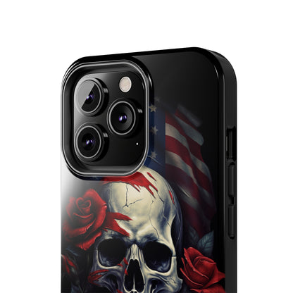 Skull USA Flag iPhone Case | Patriotic Edge with Stylish Protection