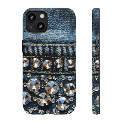 Blue Jean Queen Rhinestone Bling Phone Case