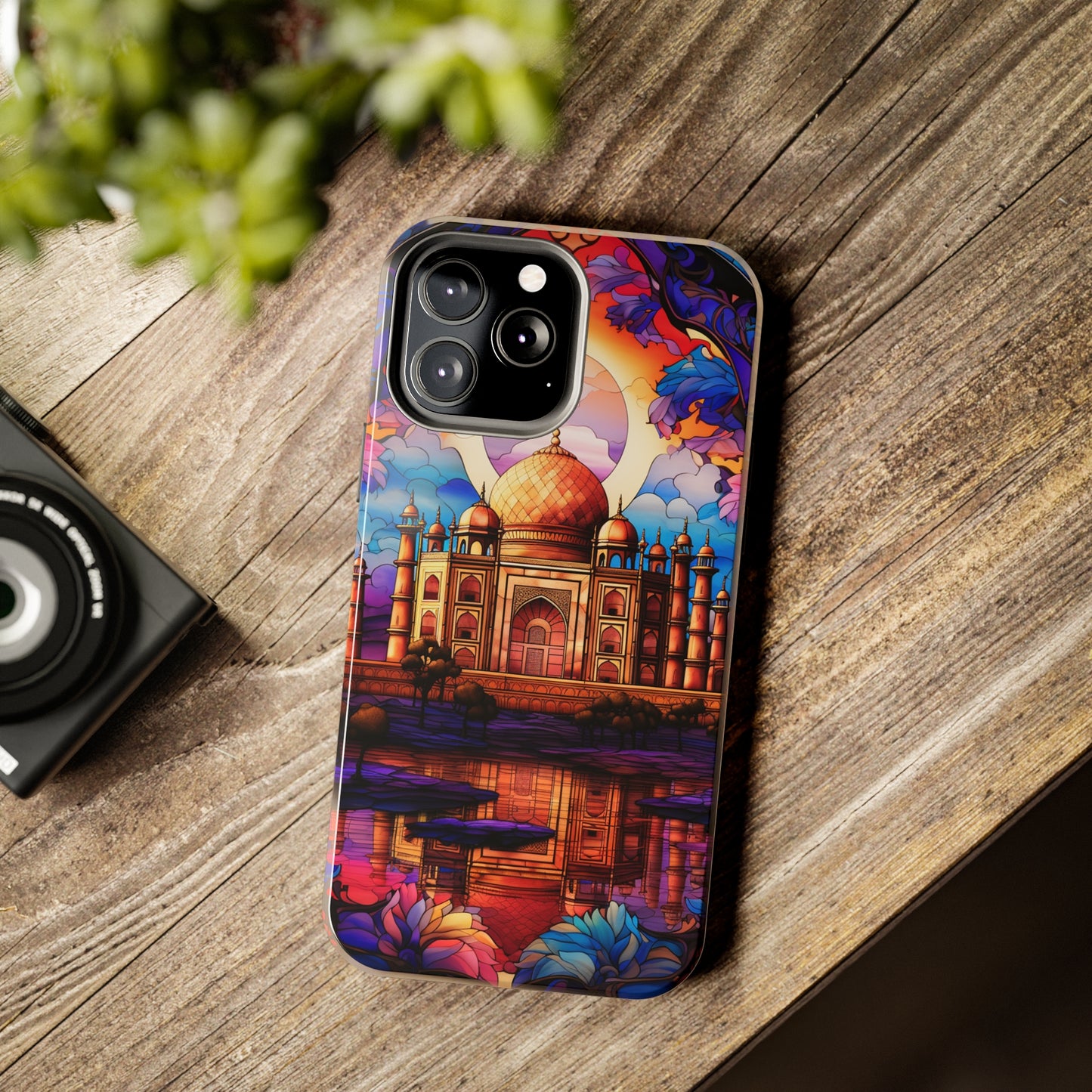 Taj Mahal Silhouette iPhone Case | Royal Elegance for Models 11 through 14 Pro Max