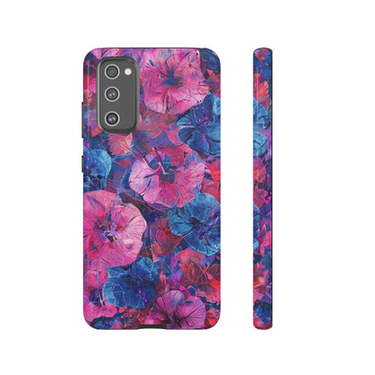 Magenta and Blue Color Floral Explosion Phone Case