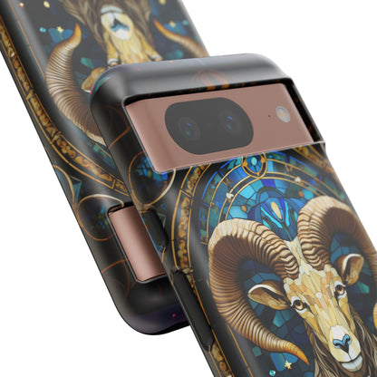 Aries Astrology Stained Glass Design Phone Case