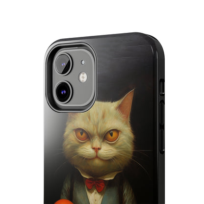 Creepy Spooky Halloween Cat iPhone Case | Dark Academia, Goth