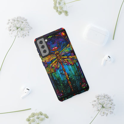 Art Deco Stained Glass Dragonfly Phone Cover