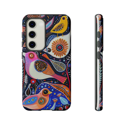 Mexican Style Bird Painting Phone Case