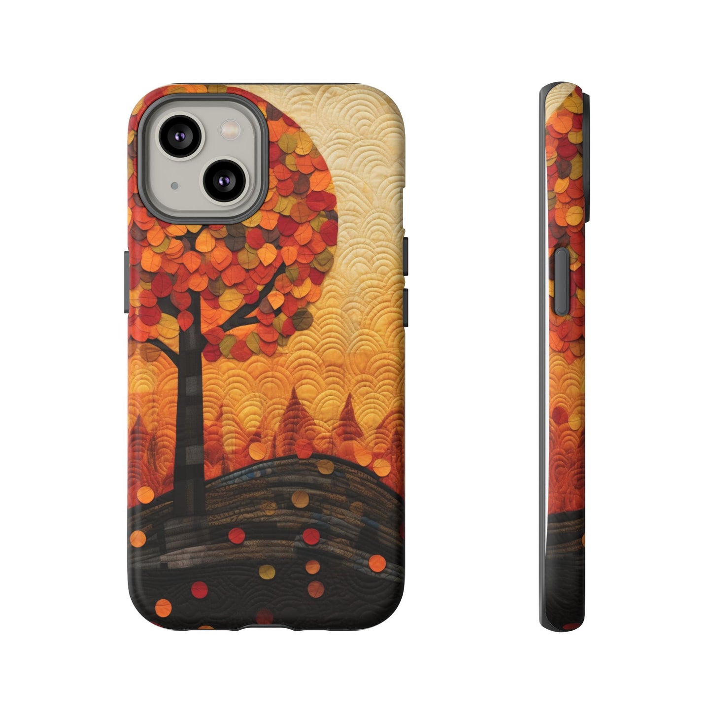 Autumn iPhone Case, Forest Embroidered Style Phone Case