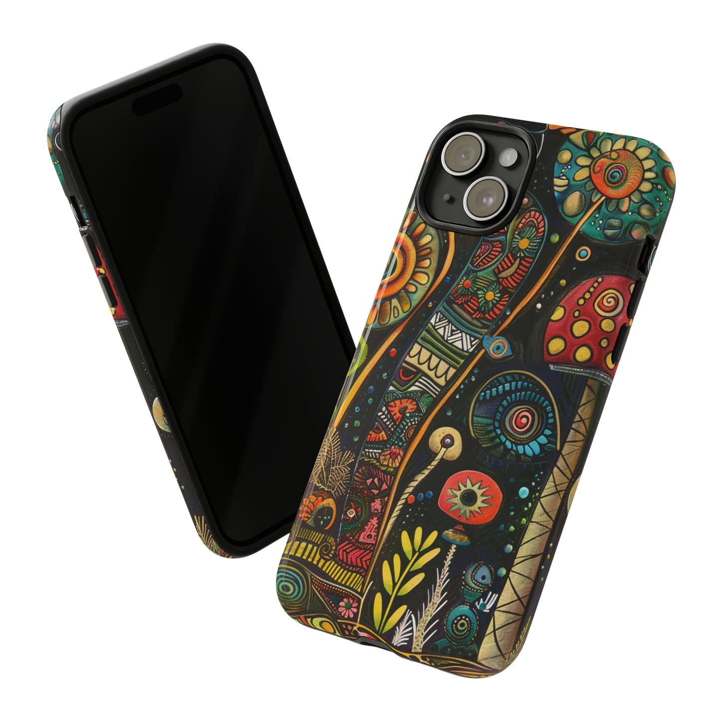 Retro 1960s Psychedelic Flowers Phone Case