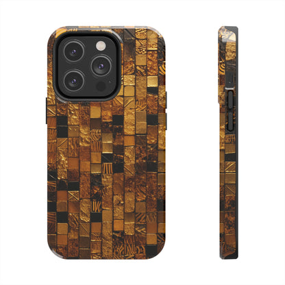 Perfect Fit - Golden Tile iPhone Case