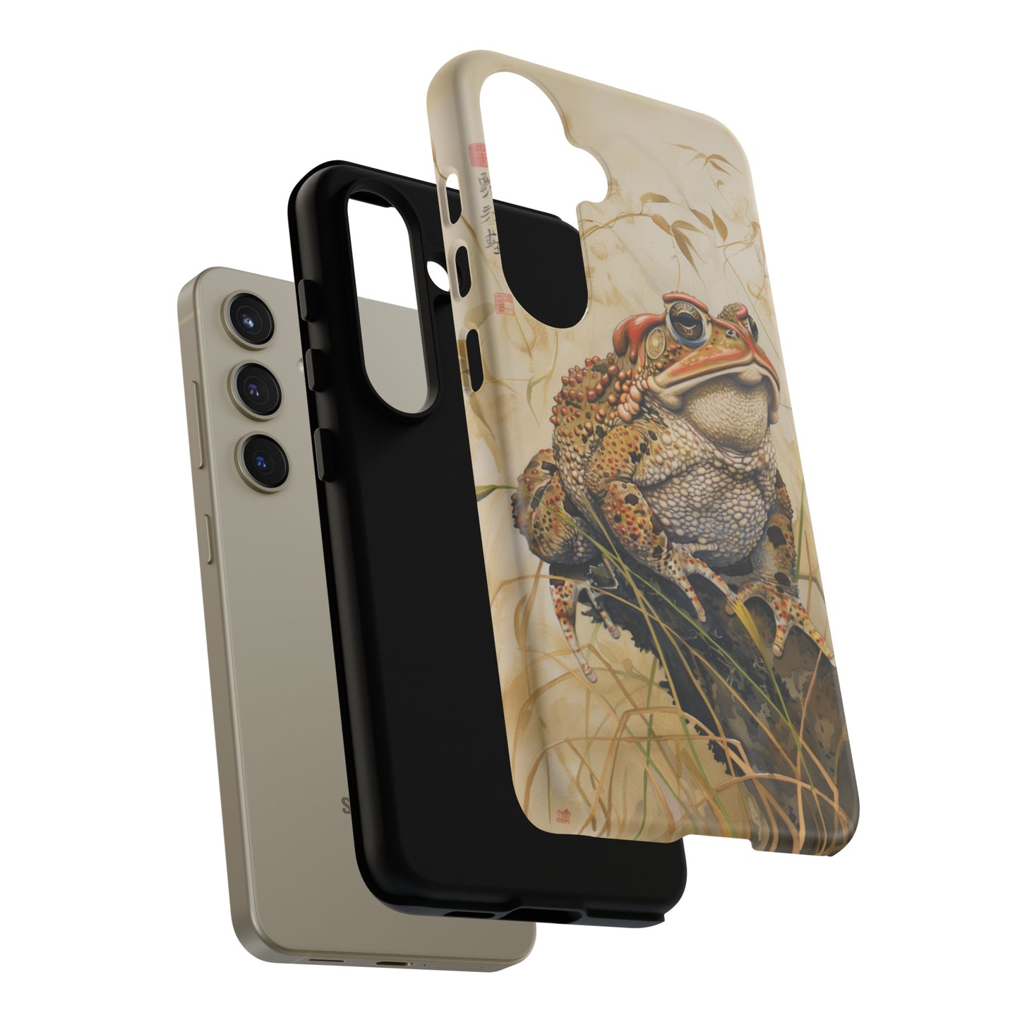 Toad on a Branch Japanese Style Art Painting Phone Case