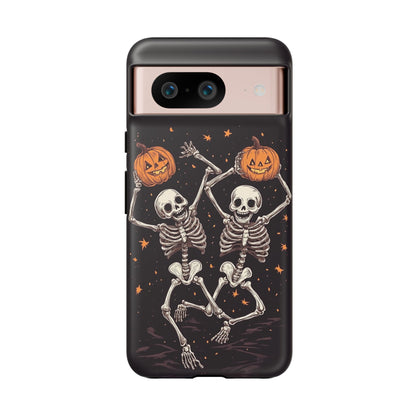 Dancing Skeletons with Jack-o'-Lanterns Phone Cover