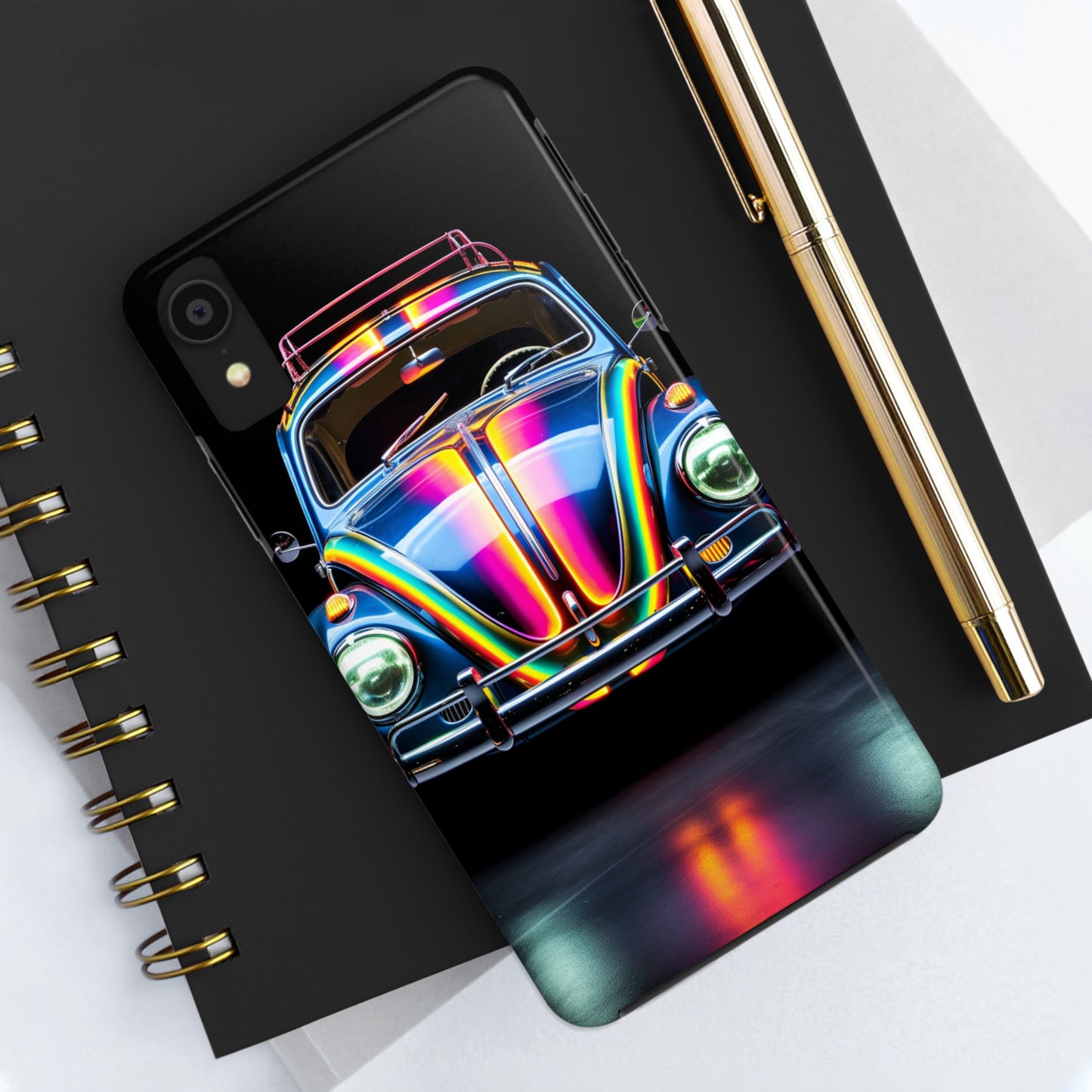 iPhone Case | Colorful Journeys: Psychedelic VW Bug iPhone Tough Case