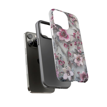 Coquette Aesthetic Floral Art iPhone 12 Case