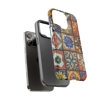 Mexican Vintage Tile Phone Case – Embrace the Vibrant Culture of Mexico, iPhone 15 Case