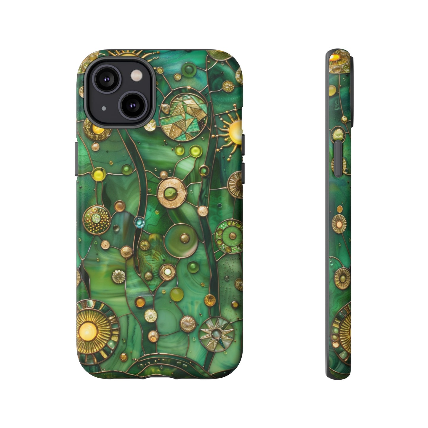 Green Celestial Stained Glass Mosaic Phone Case