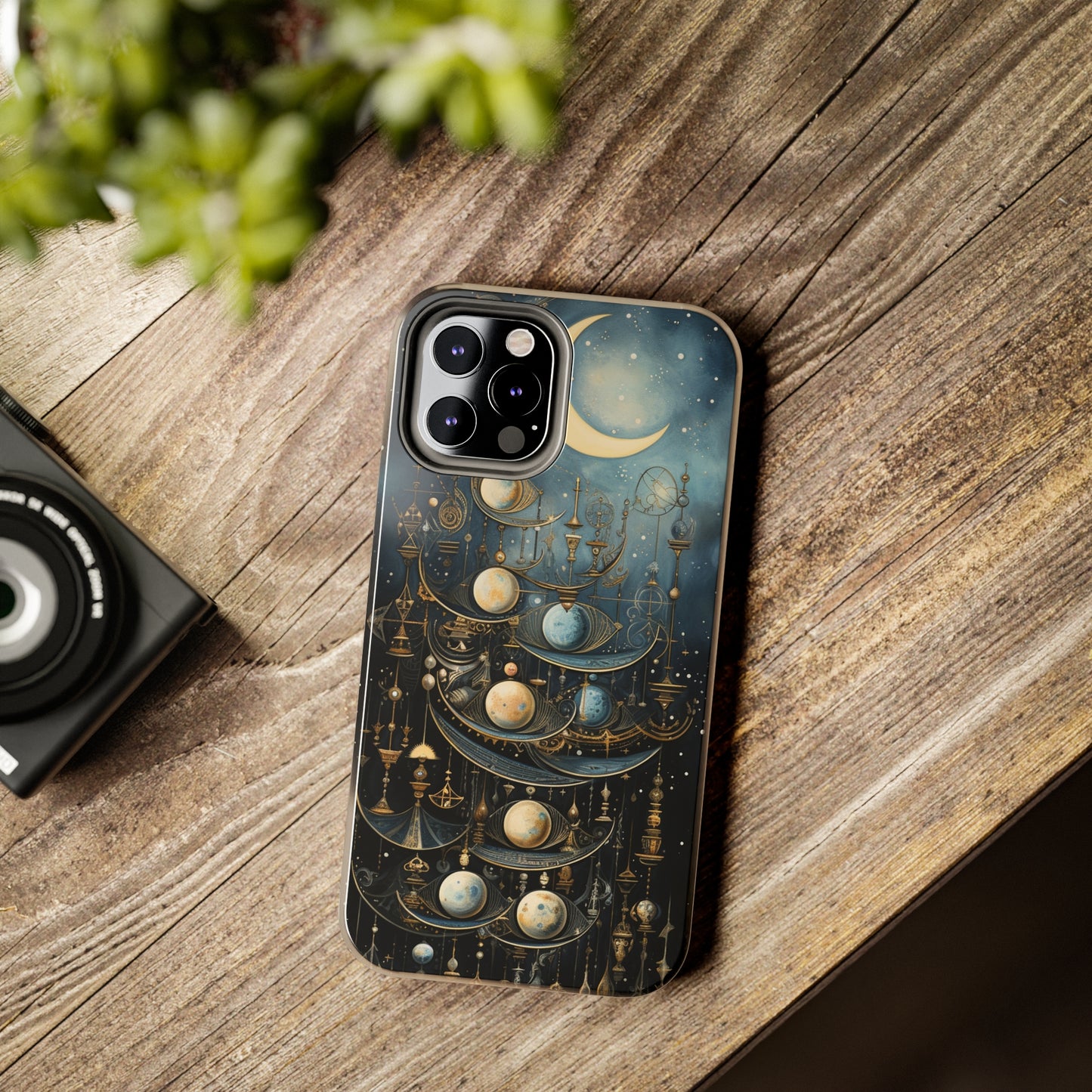 Esoteric Art Nouveau Moon Phases iPhone Case | Embrace the Mystical Beauty of Lunar Transitions