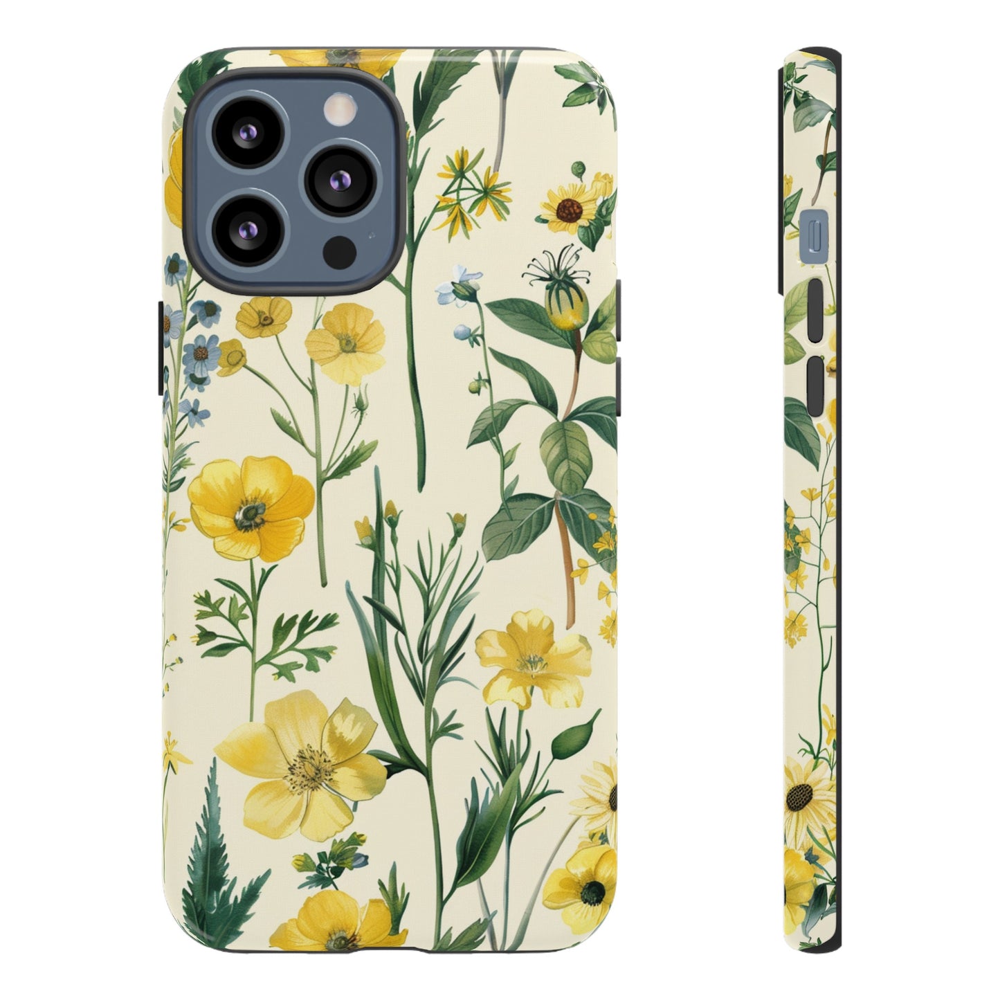 Floral Sage Yellow Wildflower Phone Case