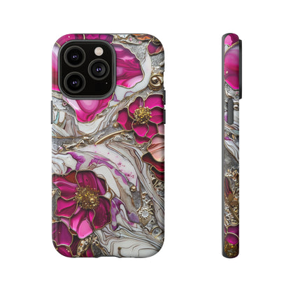 Stained Glass Magenta Floral Paisley Explosion Phone Case