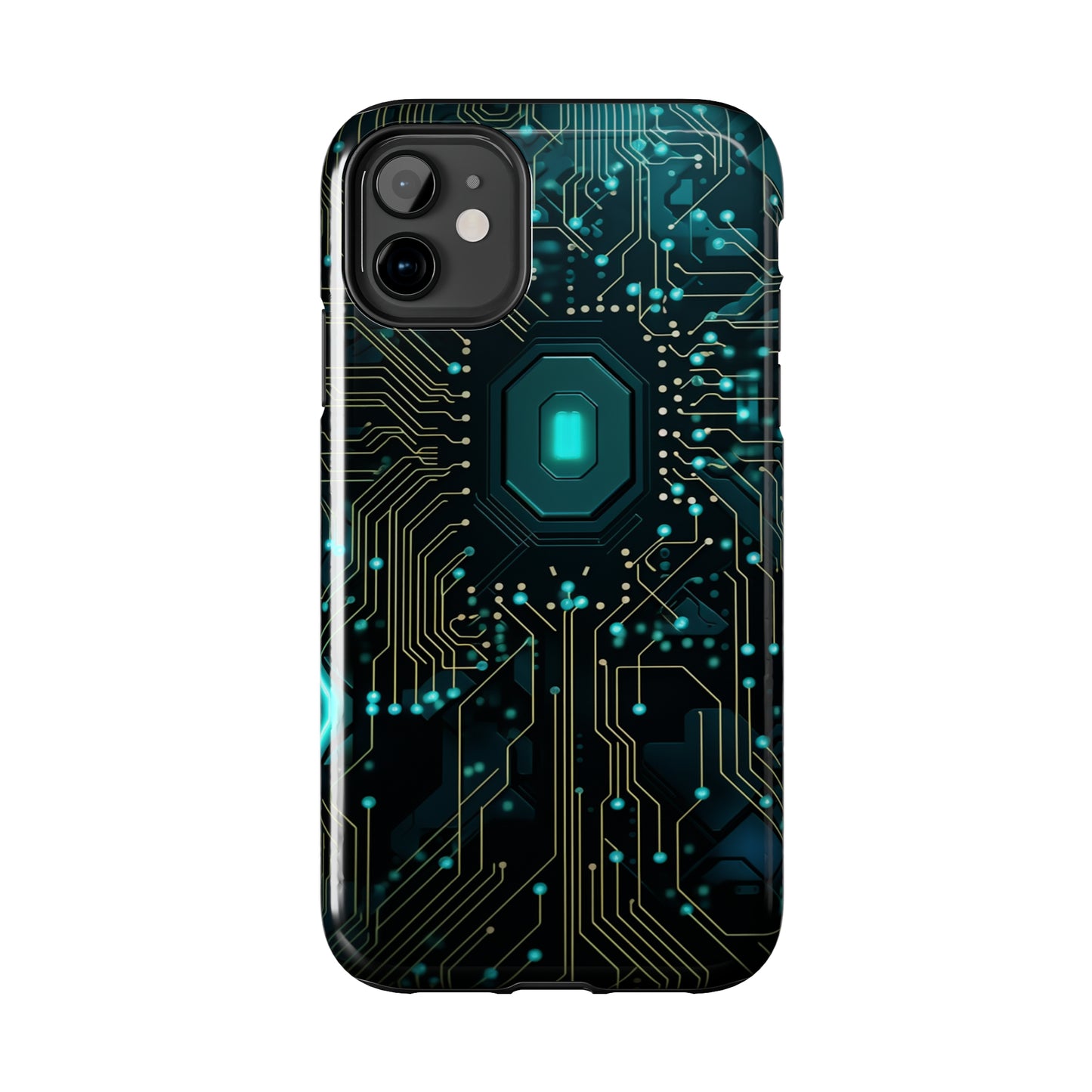 Neon Nexus: Cyberpunk Circuit Board | Futuristic Tech-Inspired iPhone Case