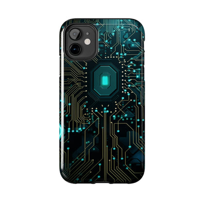 Neon Nexus: Cyberpunk Circuit Board | Futuristic Tech-Inspired iPhone Case