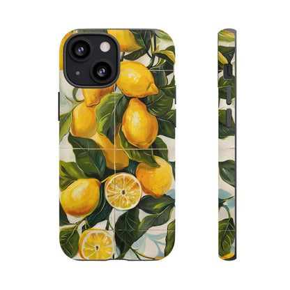 Mediterranean Lemon Italian Tile iPhone 14 Case