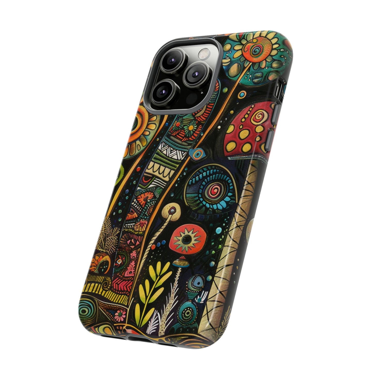 Retro 1960s Psychedelic Flowers Phone Case