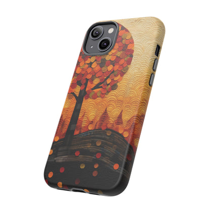 Autumn iPhone Case, Forest Embroidered Style Phone Case