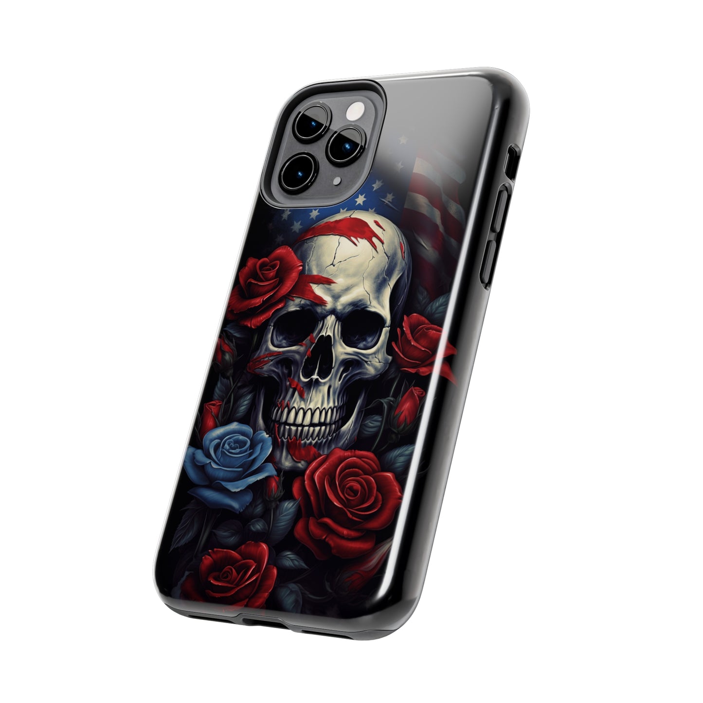 Skull USA Flag iPhone Case | Patriotic Edge with Stylish Protection