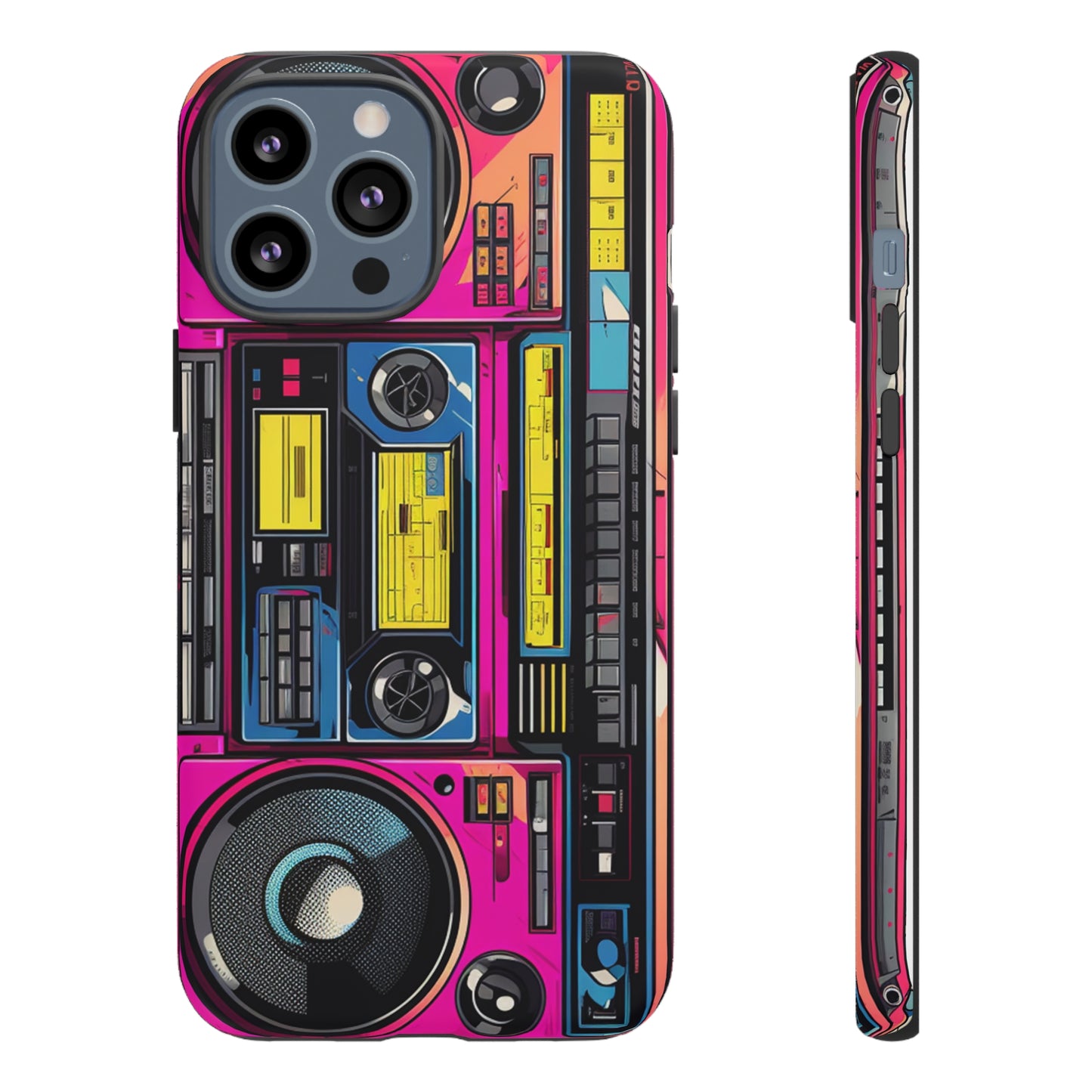 Boombox Hip Hop Music iPhone Case | Embrace Retro Vibes with Urban Beats for Google Pixel, iPhone, and Samsung Cases