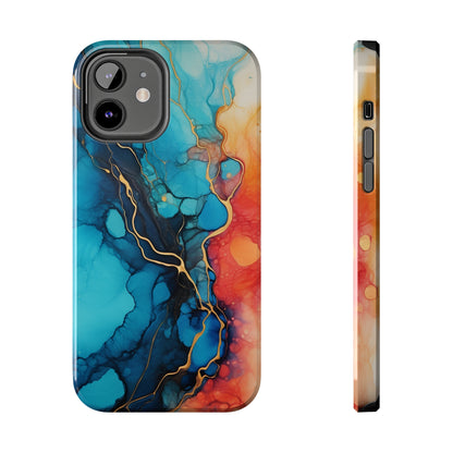 Marbled Watercolor iPhone Case | Embrace the Mesmerizing Multicolor Art