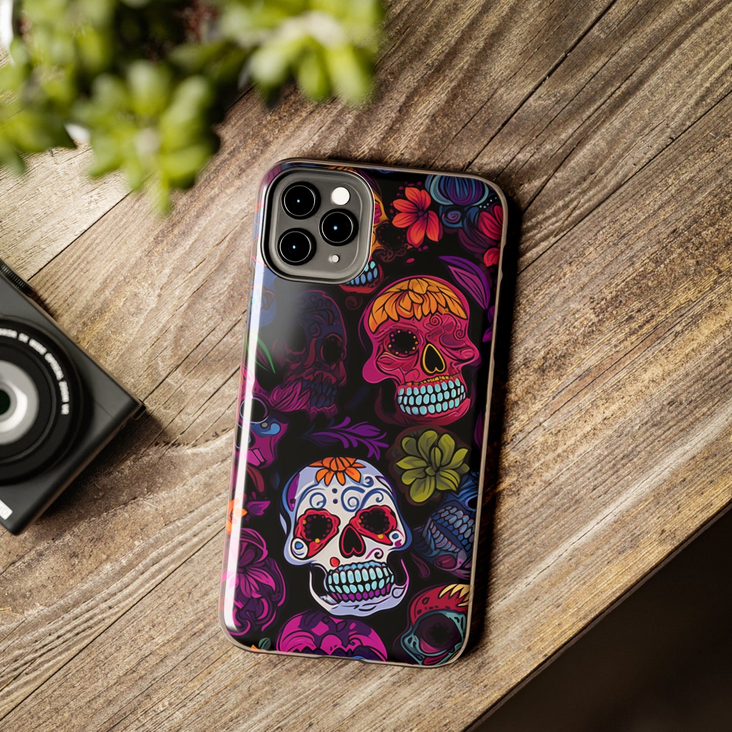 Sugar Skull iPhone Case | Day of the Dead Inspired Design for Halloween