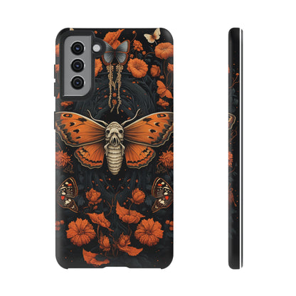 Eerie Elegance Halloween Goth Moth Phone Cover