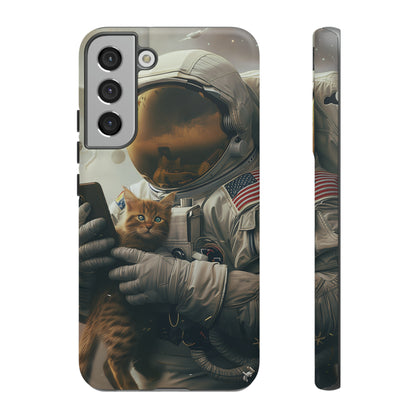 The Astronaut and the Cat Phone Case