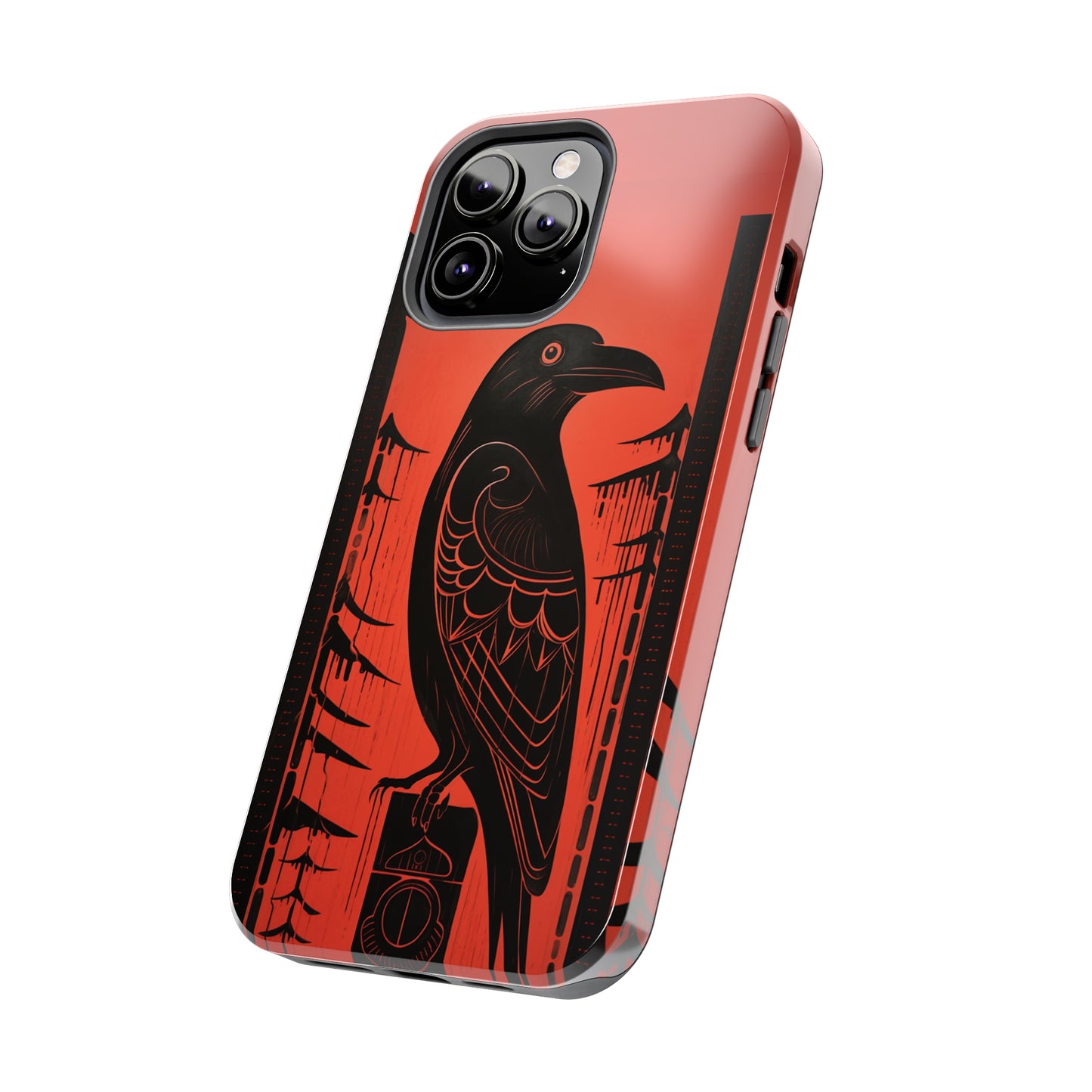 Mystic Totem: Northwest Native American Tribal Raven | Cultural Heritage iPhone Case